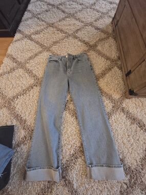 Frame Denim Light Blue Wide-Leg Jeans